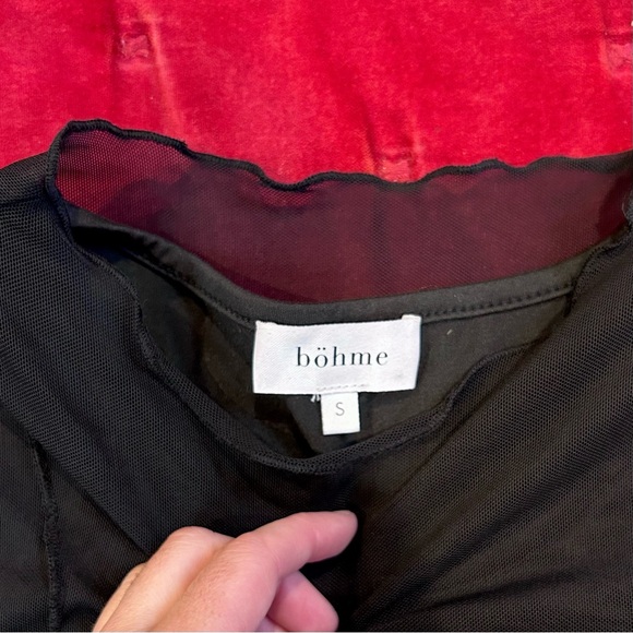 Bohme Trinity Gothic Mesh Long Sleeve Dress w/ Sleeveless Slip Dress & 90s Vibe - Picture 15 of 15